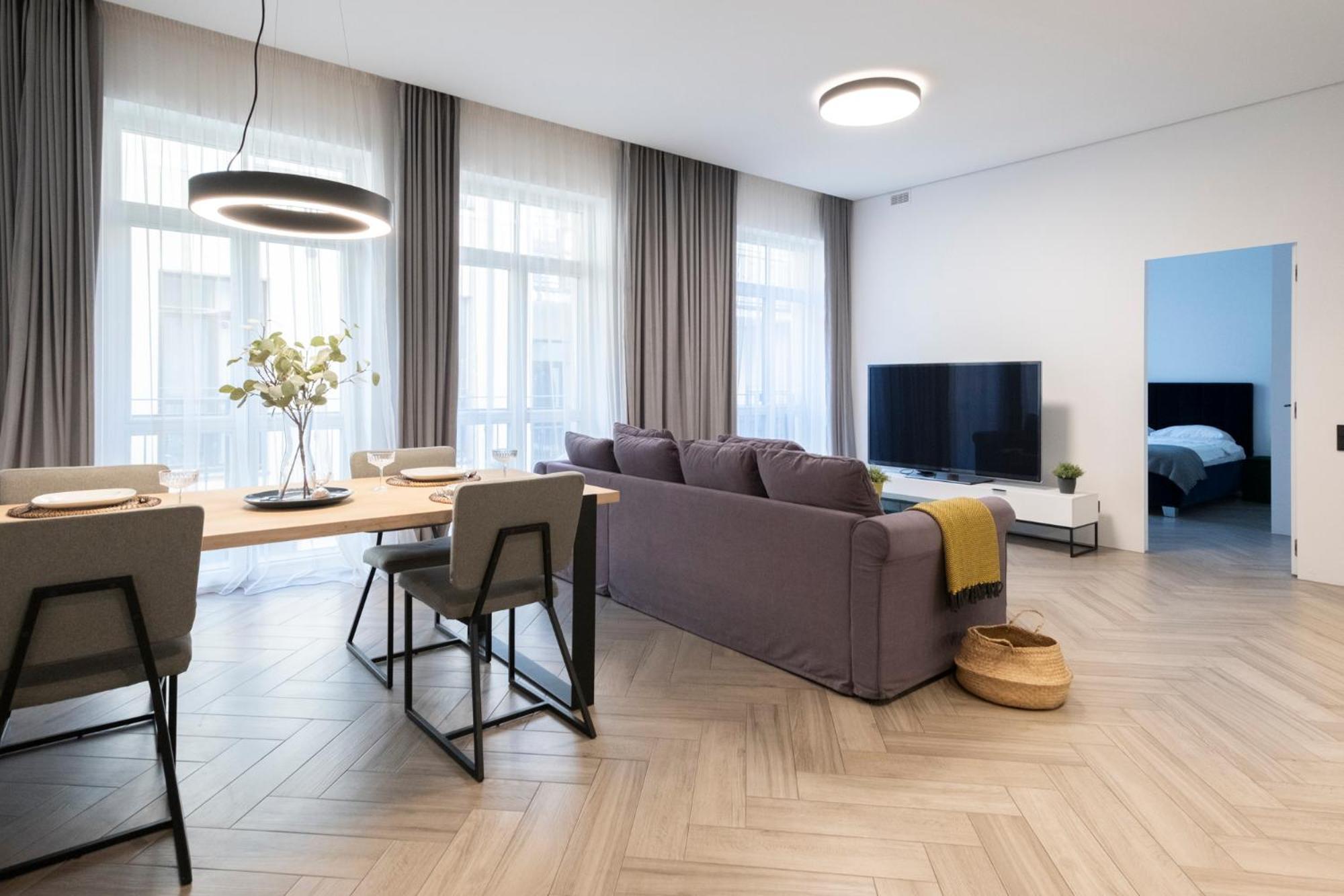 Cohost I Oldtown 60M2 Apt W-Garage Parking, Balcony & Self Check-In VNO Dış mekan fotoğraf