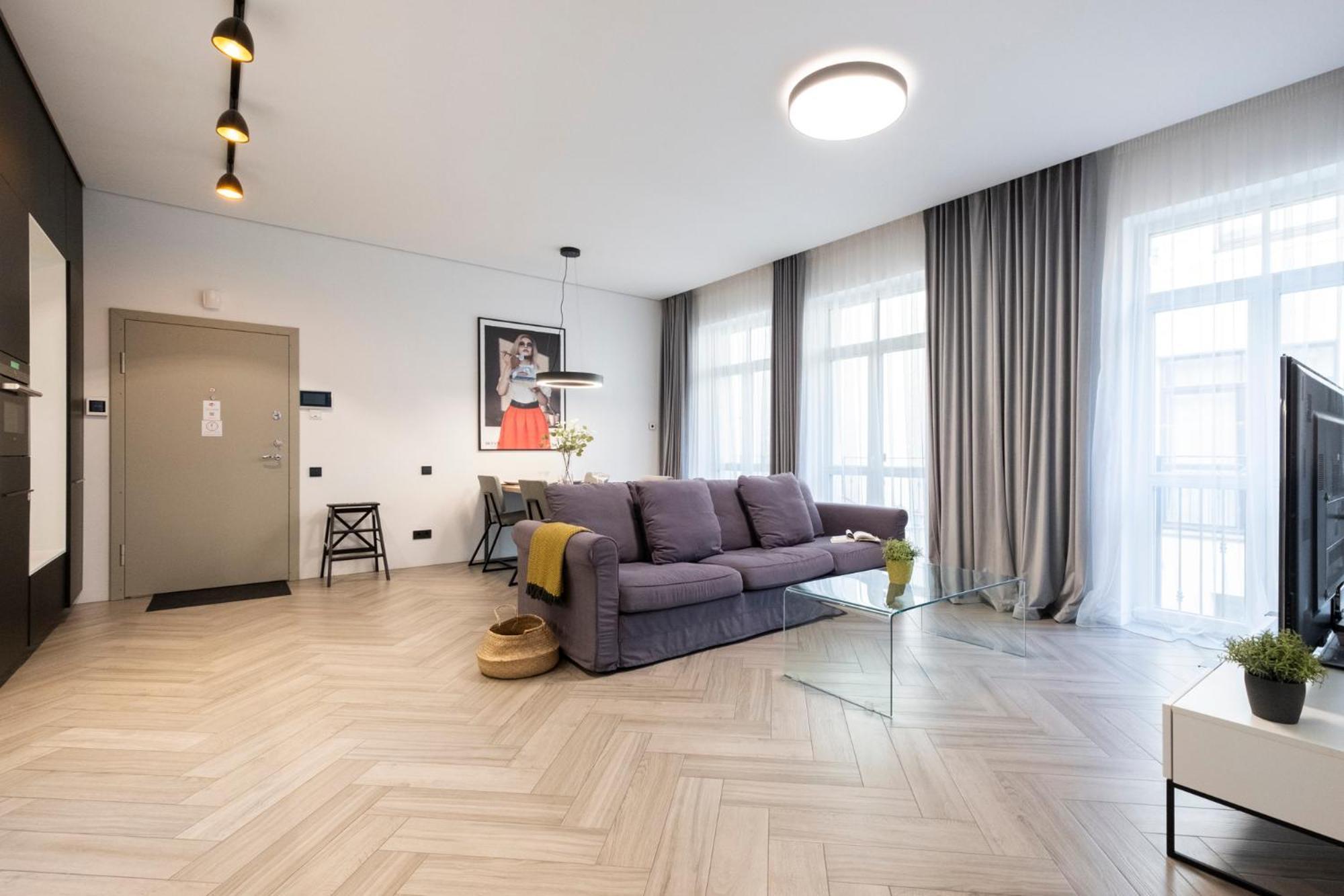 Cohost I Oldtown 60M2 Apt W-Garage Parking, Balcony & Self Check-In VNO Dış mekan fotoğraf