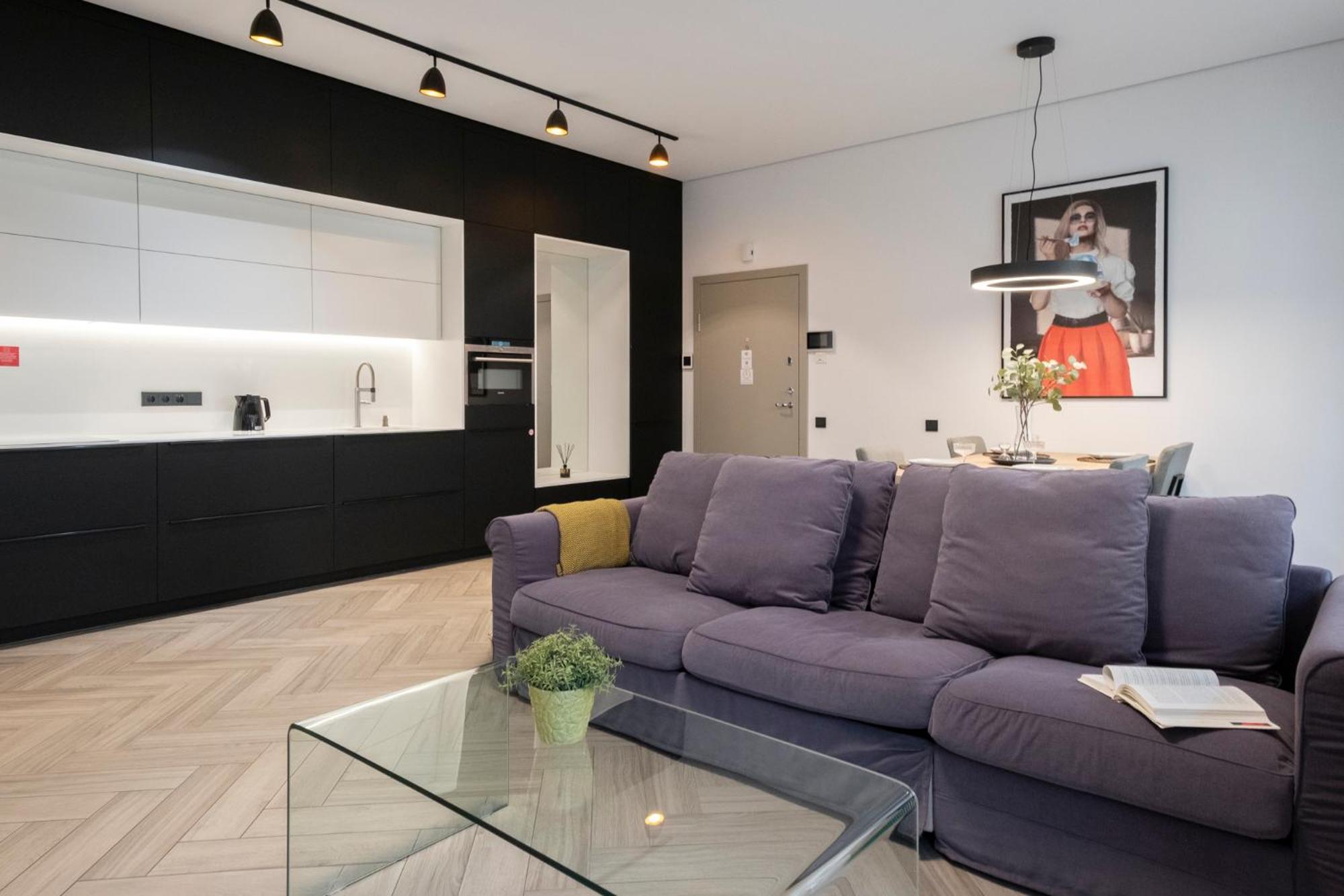 Cohost I Oldtown 60M2 Apt W-Garage Parking, Balcony & Self Check-In VNO Dış mekan fotoğraf